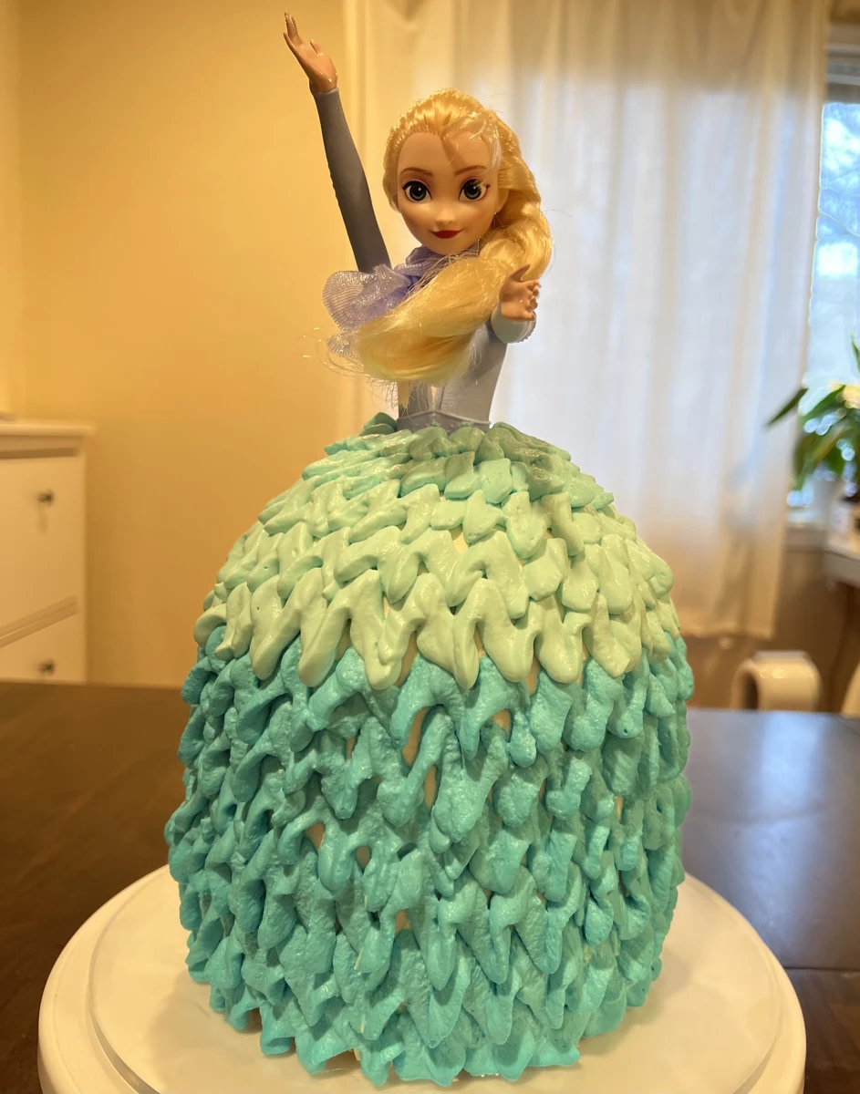 3D princess cake